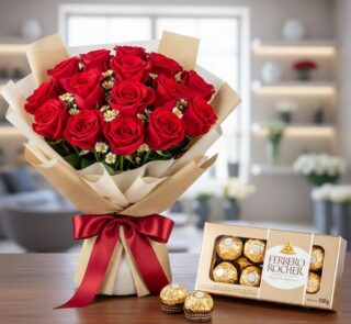 Imagen de Bouquet de Rosas y Chocolates