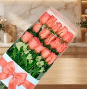 Imagen de Caja de 18 Rosas Rosadas